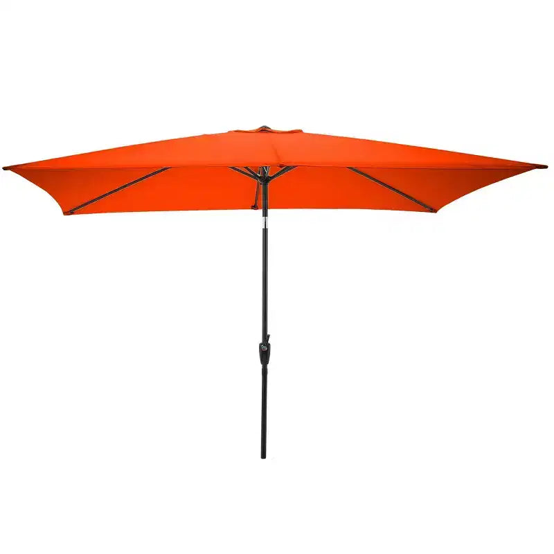 Alaterre Furniture 8pc Outdoor Patio Dining Set, Okemo Table with 10' Rectangular Umbrella