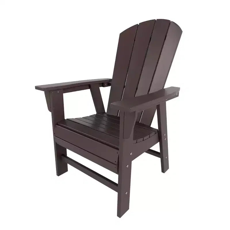 WestinTrends 5 Piece Outdoor Patio Dining Round Table and Curved Back Armchair Set