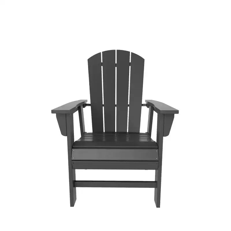 WestinTrends 5 Piece Outdoor Patio Dining Round Table and Curved Back Armchair Set