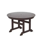 WestinTrends 5 Piece Outdoor Patio Dining Round Table and Modern Armchair Set