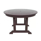 WestinTrends 5 Piece Outdoor Patio Dining Round Table and Modern Armchair Set