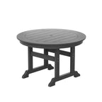 WestinTrends 5 Piece Outdoor Patio Dining Round Table and Modern Armchair Set