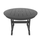 WestinTrends 5 Piece Outdoor Patio Dining Round Table and Modern Armchair Set