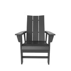 WestinTrends 5 Piece Outdoor Patio Dining Round Table and Modern Armchair Set