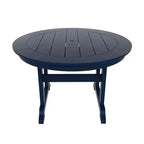 WestinTrends 5 Piece Outdoor Patio Dining Round Table and Modern Armchair Set