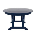 WestinTrends 5 Piece Outdoor Patio Dining Round Table and Modern Armchair Set