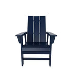 WestinTrends 5 Piece Outdoor Patio Dining Round Table and Modern Armchair Set