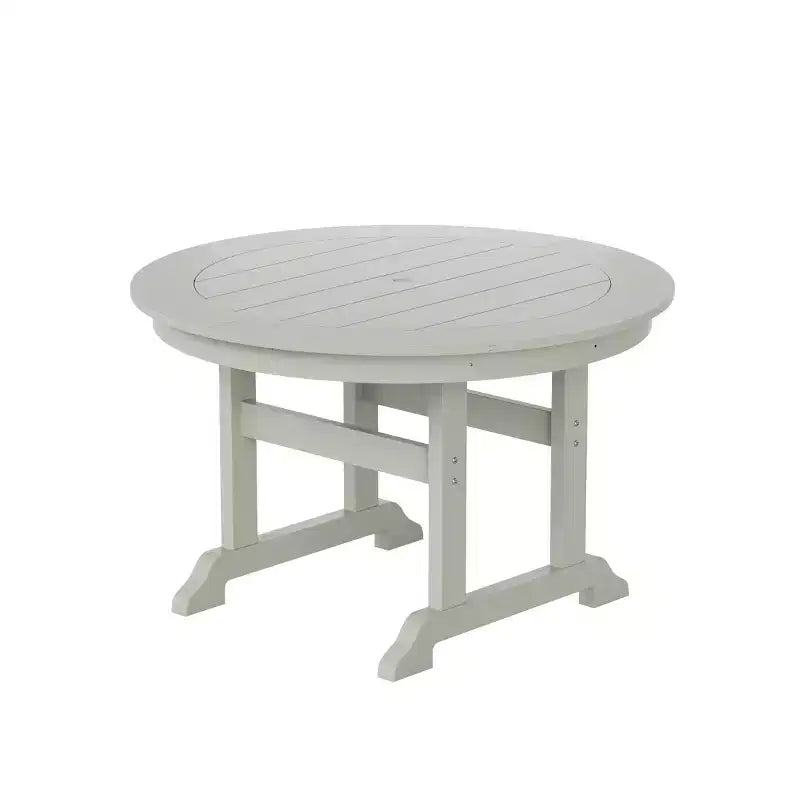 WestinTrends 5 Piece Outdoor Patio Dining Round Table and Modern Armchair Set