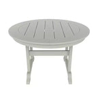 WestinTrends 5 Piece Outdoor Patio Dining Round Table and Modern Armchair Set