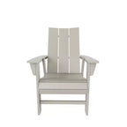 WestinTrends 5 Piece Outdoor Patio Dining Round Table and Modern Armchair Set