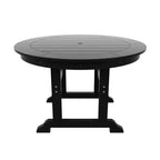 WestinTrends 5 Piece Outdoor Patio Dining Round Table and Modern Armchair Set