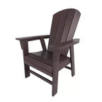 WestinTrends 5 Piece Outdoor Patio Dining Square Table and Curved Back Armchair Set