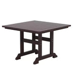 WestinTrends 5 Piece Outdoor Patio Dining Square Table and Curved Back Armchair Set
