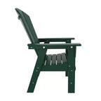 WestinTrends 5 Piece Outdoor Patio Dining Square Table and Curved Back Armchair Set