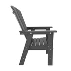 WestinTrends 5 Piece Outdoor Patio Dining Square Table and Curved Back Armchair Set