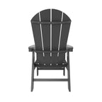 WestinTrends 5 Piece Outdoor Patio Dining Square Table and Curved Back Armchair Set