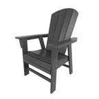 WestinTrends 5 Piece Outdoor Patio Dining Square Table and Curved Back Armchair Set