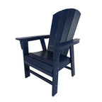 WestinTrends 5 Piece Outdoor Patio Dining Square Table and Curved Back Armchair Set