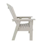 WestinTrends 5 Piece Outdoor Patio Dining Square Table and Curved Back Armchair Set