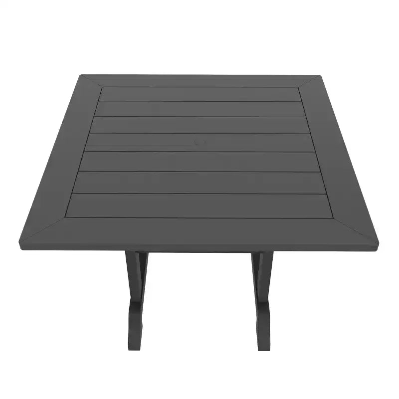 WestinTrends 5 Piece Outdoor Patio Dining Set Outdoor Square Table and Chair Set