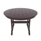 WestinTrends 5 Piece Outdoor Patio Dining Round Table and Shell Back Armchair Set