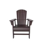 WestinTrends 5 Piece Outdoor Patio Dining Round Table and Shell Back Armchair Set
