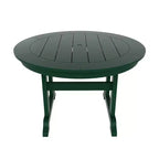 WestinTrends 5 Piece Outdoor Patio Dining Round Table and Shell Back Armchair Set