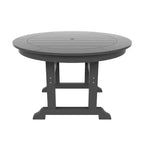 WestinTrends 5 Piece Outdoor Patio Dining Round Table and Shell Back Armchair Set