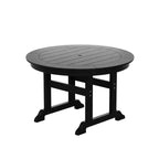 WestinTrends 5 Piece Outdoor Patio Dining Round Table and Shell Back Armchair Set