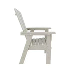 WestinTrends 5 Piece Outdoor Patio Dining Round Table and Shell Back Armchair Set