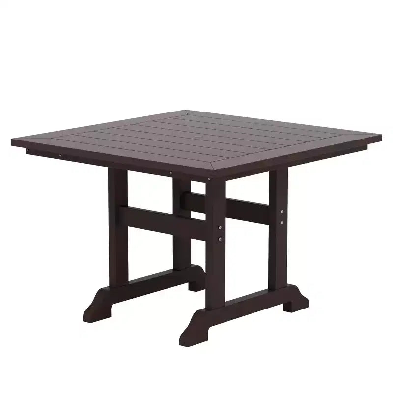WestinTrends 5 Piece Outdoor Patio Dining Square Table and Modern Armchair Set
