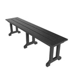 WestinTrends 6 Piece Outdoor Patio Dining Set Outdoor Table and Bench Armchair Set