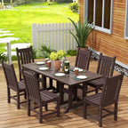 WestinTrends 7 Piece Outdoor Patio Dining Set Outdoor Table and Chair Set