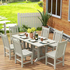 WestinTrends 7 Piece Outdoor Patio Dining Set Outdoor Table and Chair Set