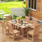 WestinTrends 7 Piece Outdoor Patio Dining Set Outdoor Table and Chair Set