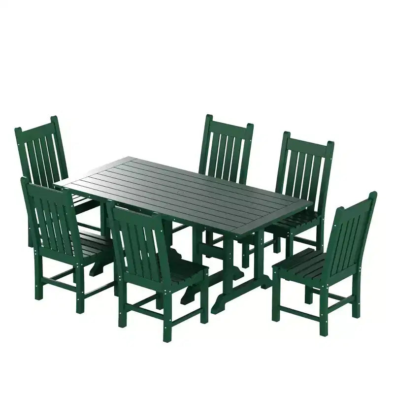 WestinTrends 7 Piece Outdoor Patio Dining Set Outdoor Table and Chair Set