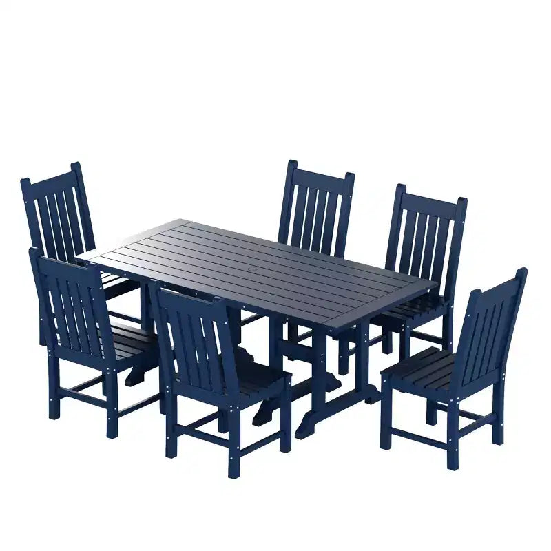 WestinTrends 7 Piece Outdoor Patio Dining Set Outdoor Table and Chair Set