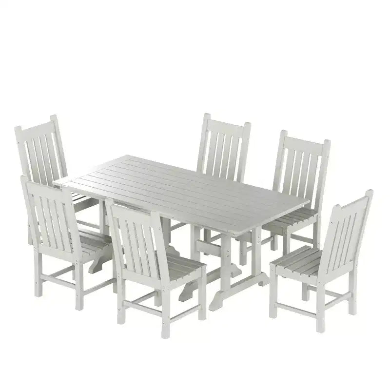 WestinTrends 7 Piece Outdoor Patio Dining Set Outdoor Table and Chair Set