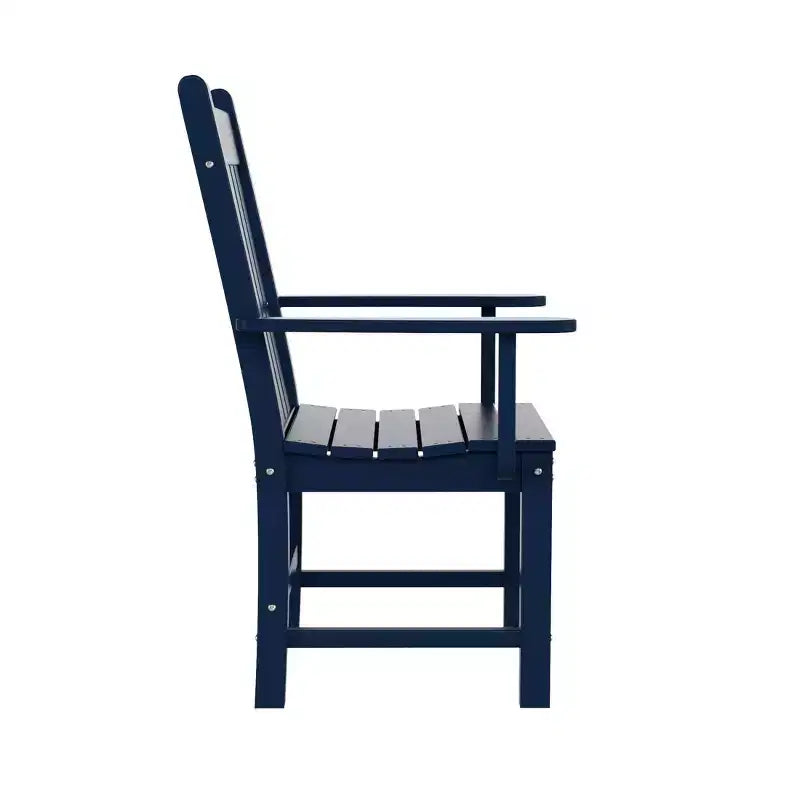 WestinTrends Malibu 7 Piece Outdoor Patio Dining Set Outdoor Dining Table with Dining Chair, Navy Blue