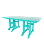 WestinTrends Malibu 7 Piece Outdoor Patio Dining Set Outdoor Dining Table with Dining Chair, Turquoise