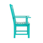 WestinTrends Malibu 7 Piece Outdoor Patio Dining Set Outdoor Dining Table with Dining Chair, Turquoise