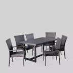 Melville 7pc Wicker Dining Set - Christopher Knight Home