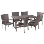 Melville 7pc Wicker Dining Set - Christopher Knight Home